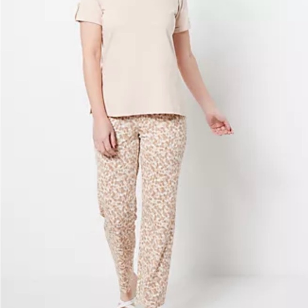 Isaac Mizrahi Live! Pebble Knit Straight Leg Pant petite